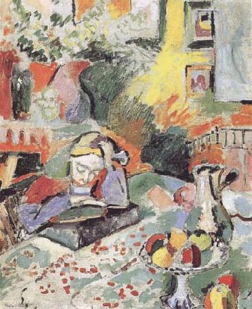 Henri Matisse Interior with a Young Girl Reading (mk35)
